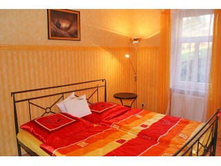 Schlafzimmer, Absteige zum Erbgericht in Kirnitzschtal