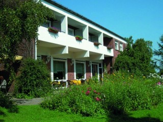 Hausansicht, Hotel-Restauranthaus Pöpsel in Beckum, Westfalen