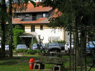 Hausansicht, Hotel Heidehof in Unna